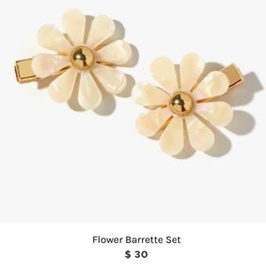 Hair jewelry! Mother of pearl flower hair clips